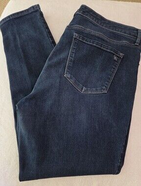 Jessica Simpson High Rise Skinny Jeans Indigo Blue Size 16 Slimming Panel